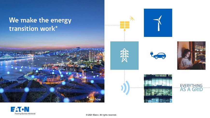 Eaton launches its Buildings as a Grid approach to energy transition and acquires EV charging company Green Motion